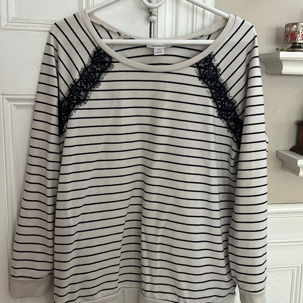 Motherhood Maternity striped sweater